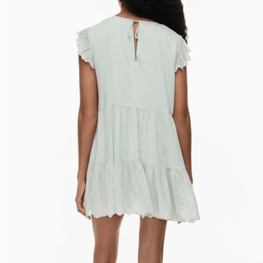 NWOT Aritzia Wilfred Light Green Ruffled Summer Dress